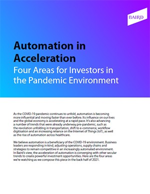 Automation in Acceleration report cover